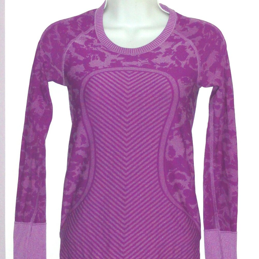 Lululemon Swiftly Tech Women's Long Sleeve Crew Neck Shirt w/ Thumb Loops Size:4